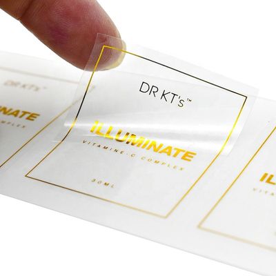 Pantone Color PVC Vinyl Sticker , Anti Counterfeit Foil Stamp Stickers