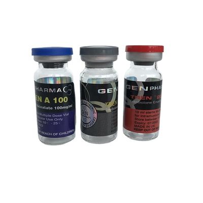 25x60mm 스테로이드 물약병 브랜드 반대 가짜 은 전문자필 스티커