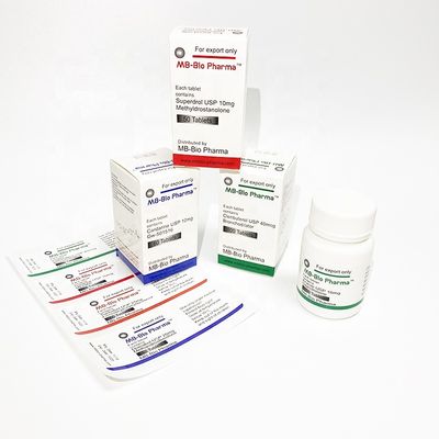 반대 가짜 정제 병 라벨, 매트 엷은 조각 모양 약물 라벨 스티커