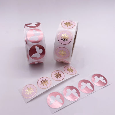 장미빛 금 포일 스탬핑과 OEM 반대 자외선 투명한 PVC 비닐 스티커