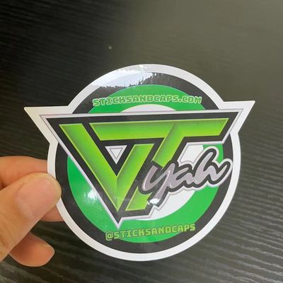 반대자를 동결하는 고강도 접착제 광택이 나는 엷은 조각 모양 PVC 비닐 스티커