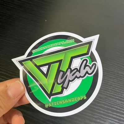 반대자를 동결하는 고강도 접착제 광택이 나는 엷은 조각 모양 PVC 비닐 스티커