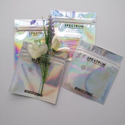 CMYK 색 지플록식 알루미늄 호일 백 핫 스탬핑 알루미늄 포일 작은 주머니