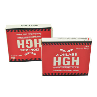 성냥 상표와 플라스틱 쟁반을 가진 인간 성장 호르몬 2 3 10ml 작은 유리병 상자