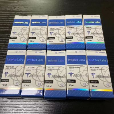 광택 밝은 영화를 가진은 홀로그램 포일 10ml 20ml 스테로이드 포장 상자
