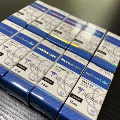 광택 밝은 영화를 가진은 홀로그램 포일 10ml 20ml 스테로이드 포장 상자