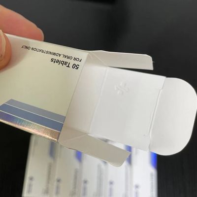 Winstrol 정제 종이상자 인쇄, 은박지에 돋을새김된 약 알약 상자를 각인