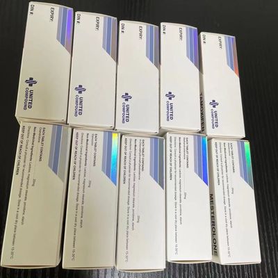 Winstrol 정제 종이상자 인쇄, 은박지에 돋을새김된 약 알약 상자를 각인