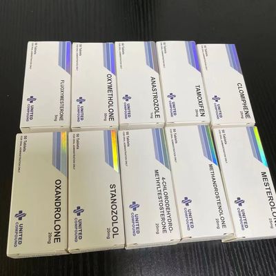 Winstrol 정제 종이상자 인쇄, 은박지에 돋을새김된 약 알약 상자를 각인